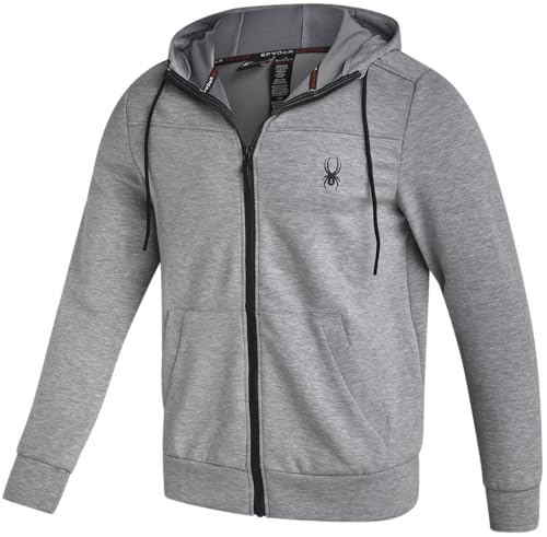 Spyder Mens Active Sweatshirt - Performance Tech Fleece Zip Hoodie